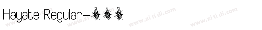 Hayate Regular字体转换